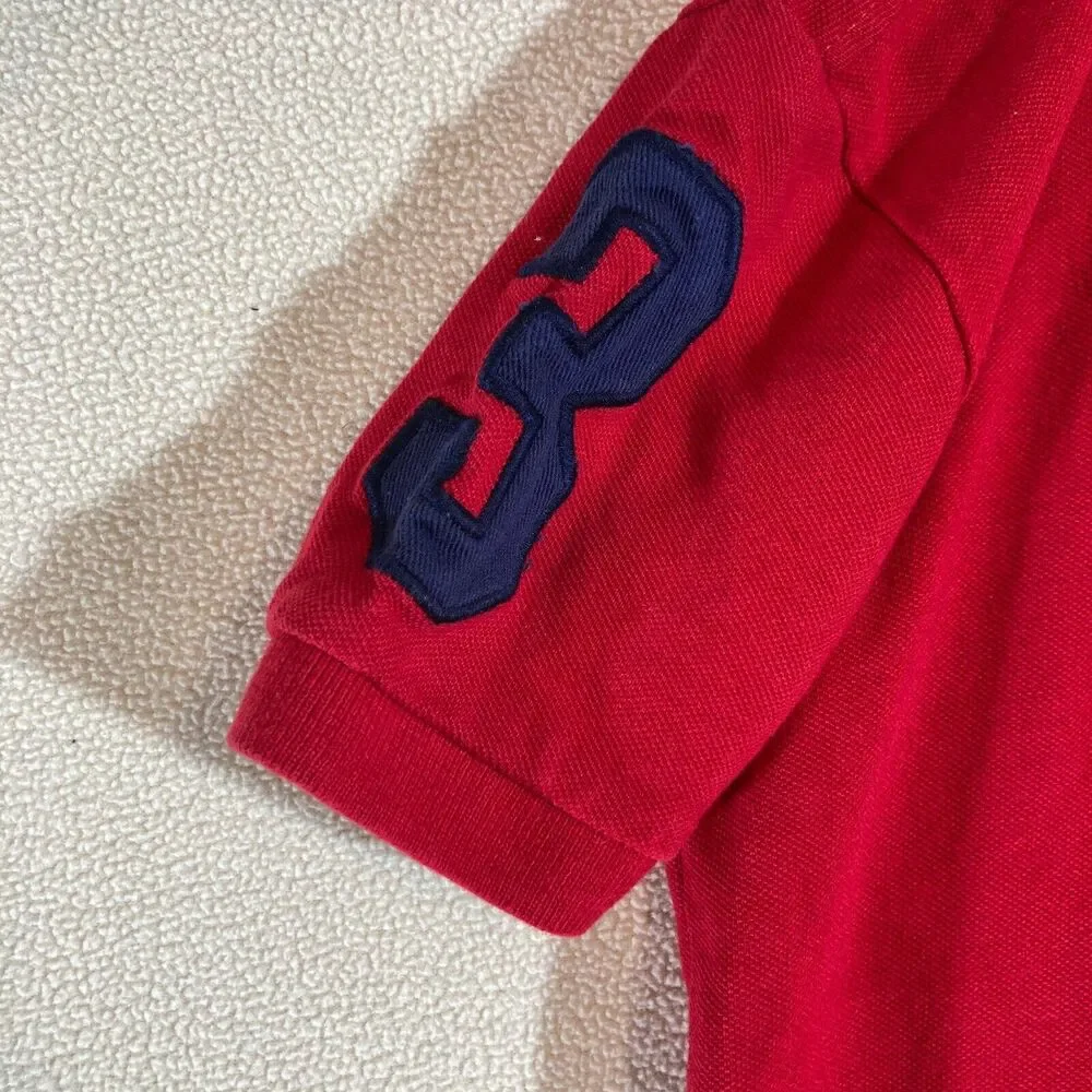 U.S. Polo Assn Shirt‎ Youth XXS (4) Red Big Pony Short Sleeve Polo Pullover
